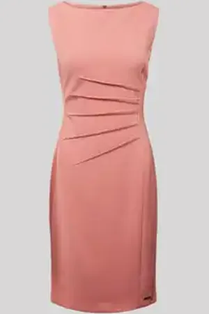 Calvin Klein Knielange jurk met boothals, model 