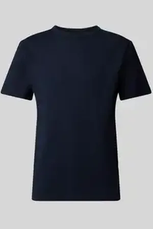 SELECTED T-shirt met geribde ronde hals, model 