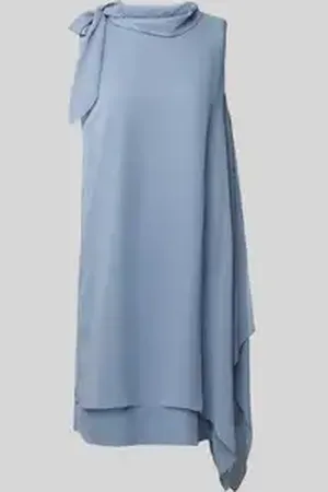 Vera Mont Knielange cocktailjurk met knoopdetail