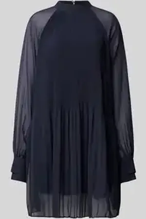 HUGO BOSS Knielange jurk in dubbele-laagjeslook, model 