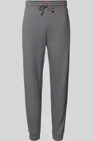 HUGO BOSS Relaxed fit sweatpants met structuurmotief, model 