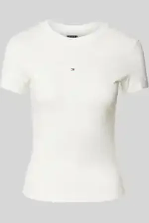 Tommy Hilfiger T-shirt met geribde ronde hals