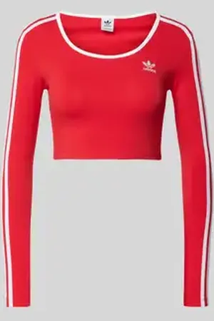 adidas Kort shirt met lange mouwen en labelstitching