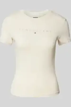 Tommy Hilfiger T-shirt met geribde ronde hals