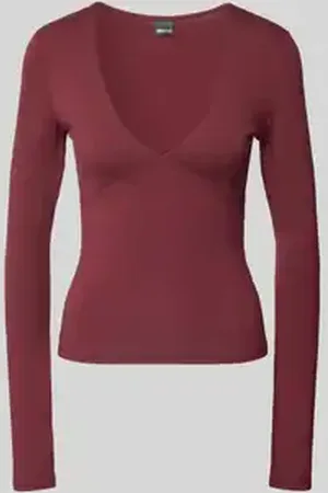 Gina Tricot Shirt met lange mouwen en V-hals