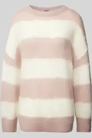 Hugo Blue Gebreide pullover met extra brede schouders, model 