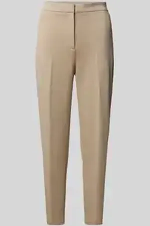Jake*s Slim fit stoffen broek met persplooien