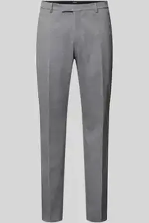 JOOP! Straight leg stoffen broek met structuurmotief, model 