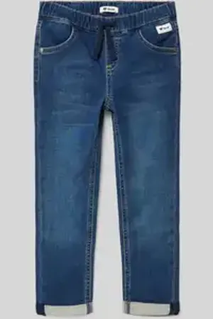 Steiff Straight leg jeans met labelpatch