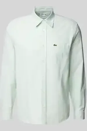 Lacoste Regular fit vrijetijdsoverhemd met logobadge