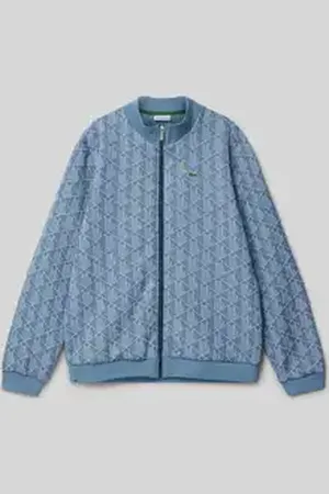 Lacoste Sweatjack met logopatch