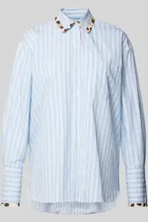 Emily van den Bergh Regular fit overhemdblouse met borstzak