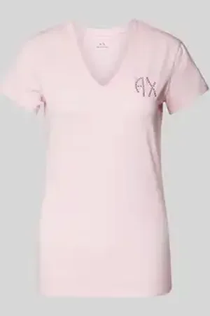 Armani Exchange T-shirt met labeldetail