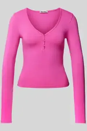 Review Shirt met lange mouwen van katoenmix