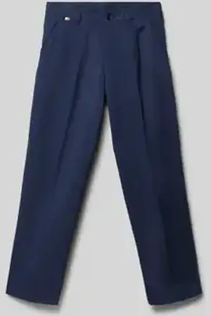 HUGO BOSS Slim fit chino met bandplooien