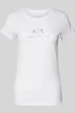 Armani Exchange T-shirt met labelprint
