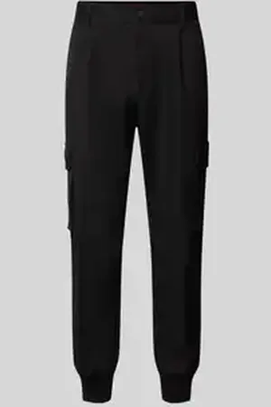 HUGO BOSS Tapered fit cargobroek met structuurmotief, model 