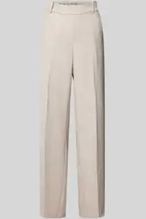 Mos Mosh Straight leg stoffen broek met riemlussen, model 