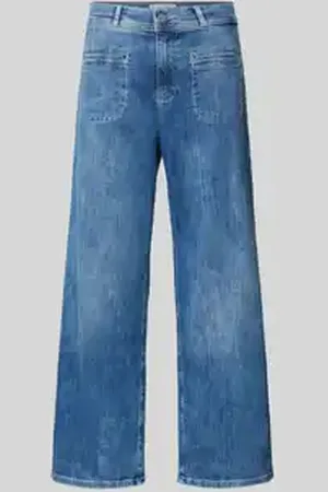 Angels Straight leg jeans met strookzakken, model 