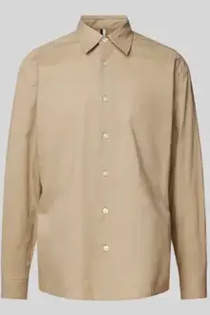 HUGO BOSS Relaxed fit vrijetijdsoverhemd met kentkraag, model 