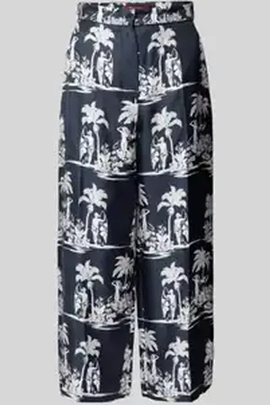 Max Mara Straight leg stoffen broek met persplooien, model 