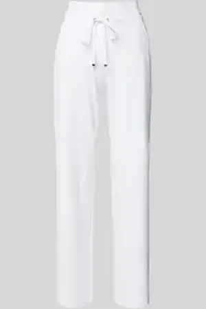 raffaello rossi Straight leg sweatpants met elastische band, model 