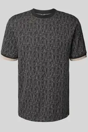 EA7 T-shirt met labelprint, model 