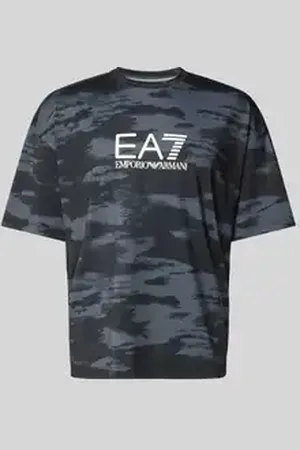 EA7 T-shirt met labelprint, model 