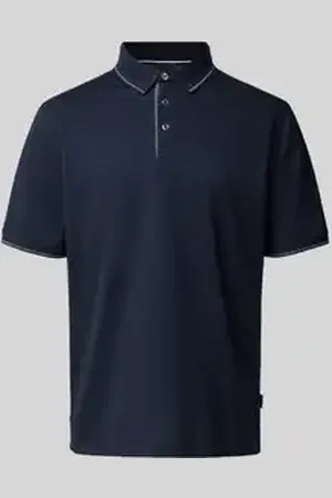 Bugatti Poloshirt met labeldetail