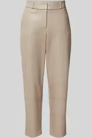 Christian Berg Slim fit broek in leerlook