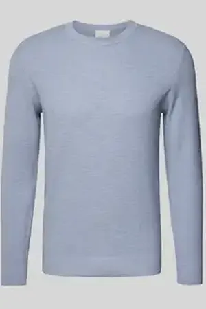 Profuomo Gebreide pullover met ronde hals