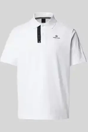 Fire + Ice Poloshirt met labelprint, model 