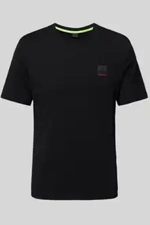 Fire + Ice T-shirt met labeldetail, model 