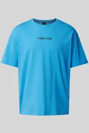 Fire + Ice Poloshirt met labelprint, model 