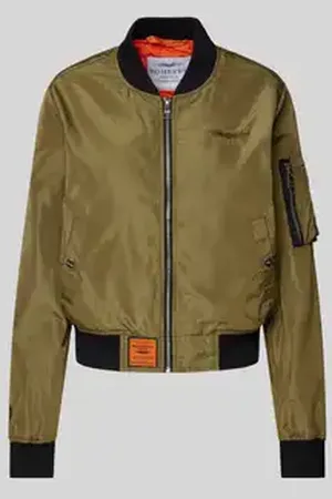 original bombers Bomberjack met logostitching