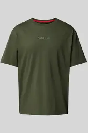 Fire + Ice Poloshirt met labelprint, model 