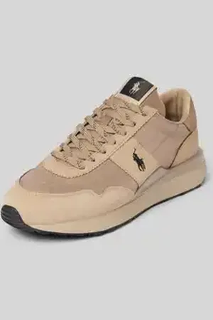 Ralph Lauren Leren sneakers met logodetail, model 
