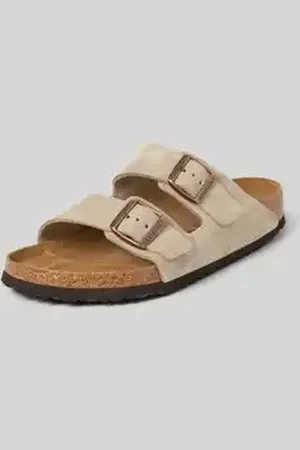 Birkenstock Leren slippers met doornsluitingen, model 