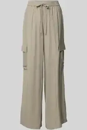 Jake*s Wide leg cargobroek met elastische band