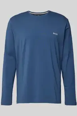 HUGO BOSS Shirt met lange mouwen en labelstitching