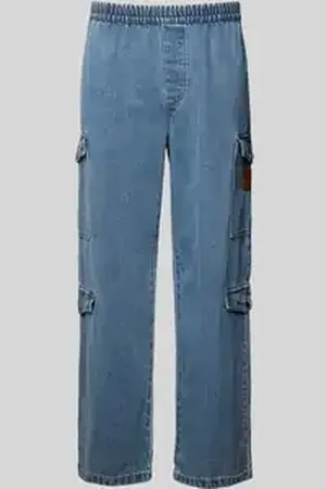 Armani Exchange Loose fit jeans met labelpatch