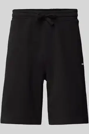 HUGO BOSS Sweatshorts met labelprint, model 