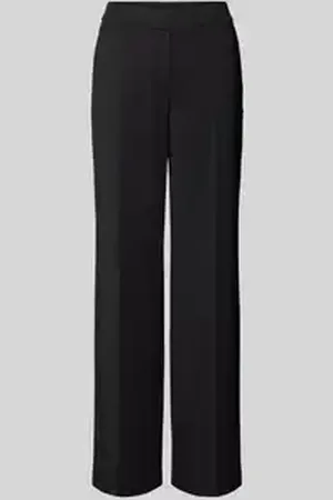 Marc Cain Straight leg stoffen broek met elastische band