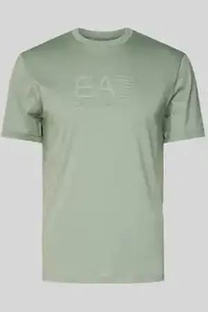 EA7 T-shirt met labelprint, model 