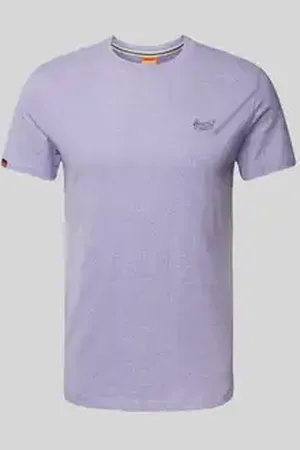 Superdry T-shirt met labelstitching