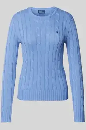 Ralph Lauren Gebreide pullover met labelstitching, model 