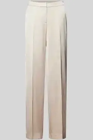 Comma, Straight leg stoffen broek met elastische band