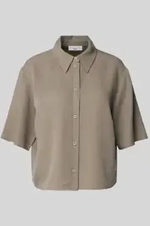 Marc O’ Polo Korte overhemdblouse met knoopsluiting