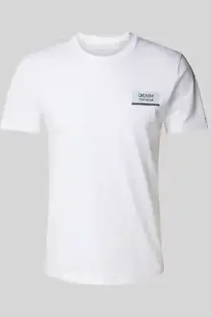 TOM TAILOR Regular fit T-shirt met groot labelopschrift