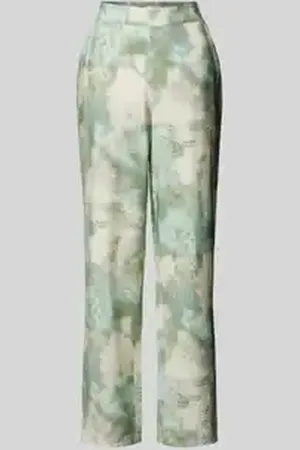 B YOUNG Straight leg stoffen broek met steekzakken, model 